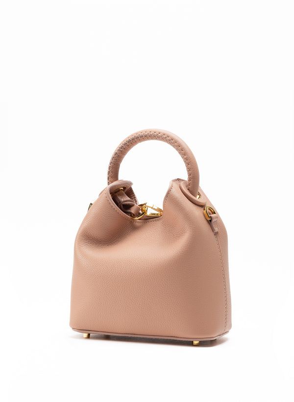 Elleme Madeleine Pebbled Leather Dust Pink