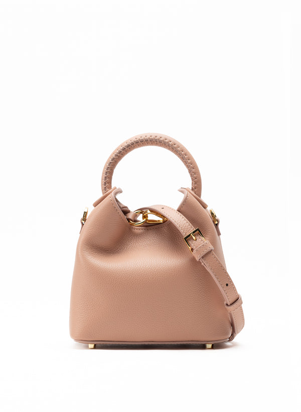 Elleme Madeleine Pebbled Leather Dust Pink