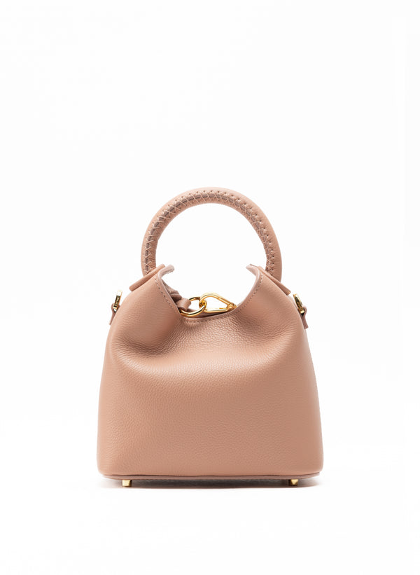 elleme Madeleine Pebbled Leather Dust Pink