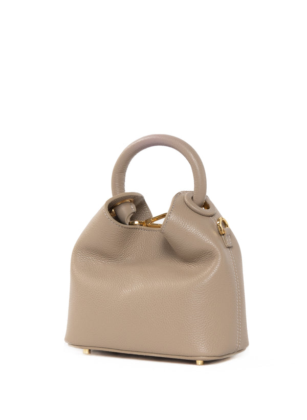Elleme Madeleine Pebbled Leather Taupe