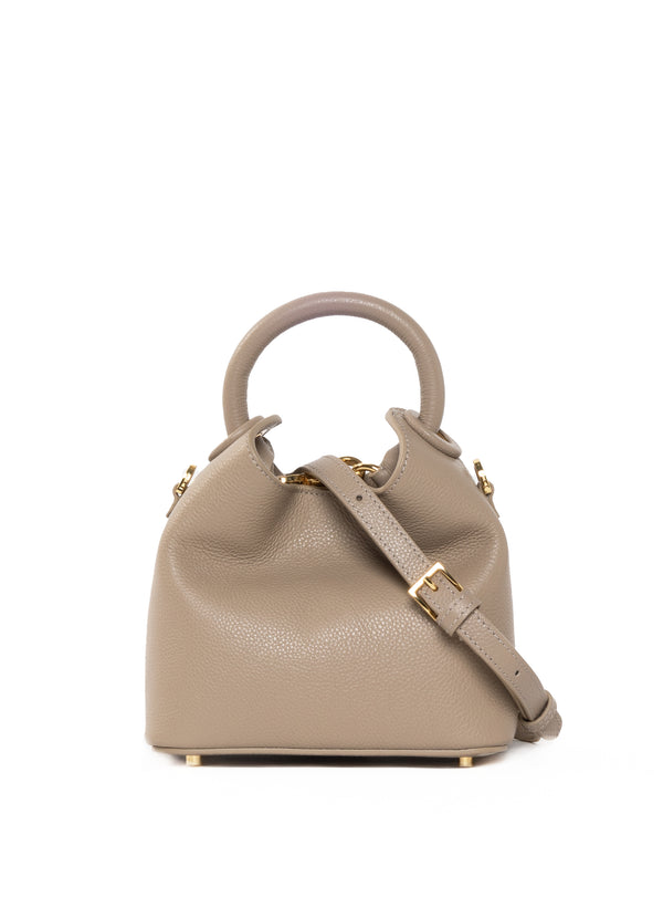 Elleme Madeleine Pebbled Leather Taupe