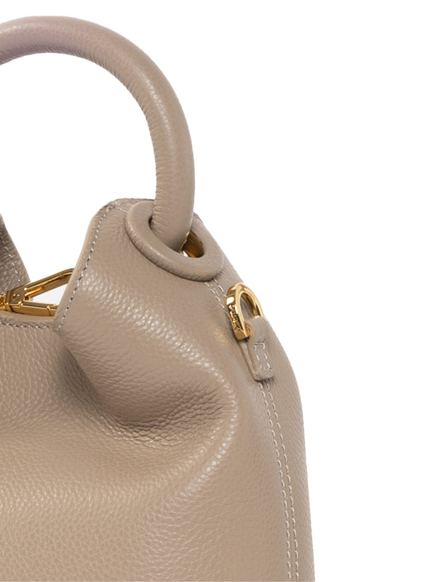 Elleme Madeleine Pebbled Leather Taupe