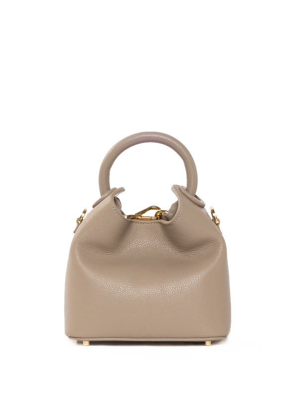 elleme Madeleine Pebbled Leather Taupe