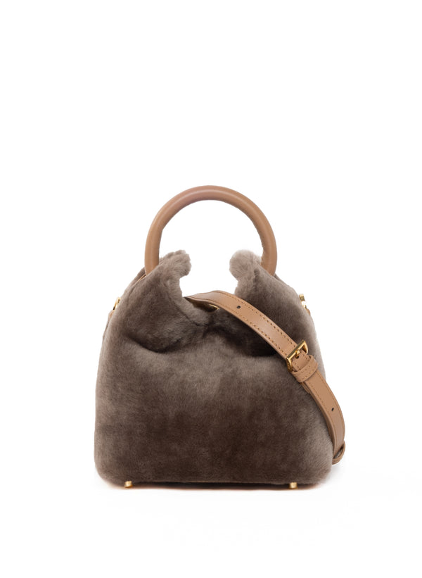 Elleme Madeleine Shearling Montone Taupe