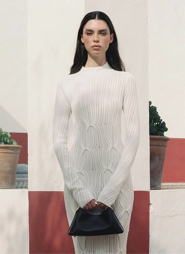 Elleme Mini Boomerang Leather Black - Gold