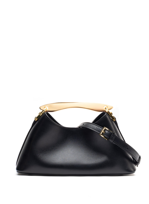 Elleme Mini Boomerang Leather Black - Gold