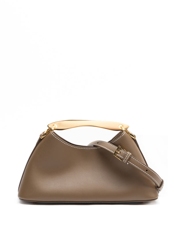 Elleme Mini Boomerang Leather Rock/White Stitches