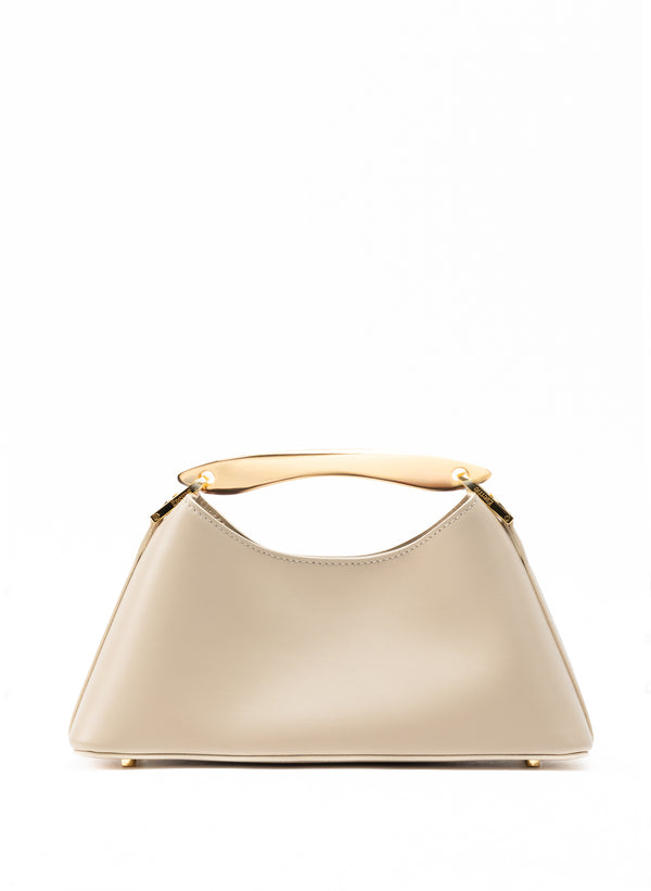 elleme Mini Boomerang Leather Sesame