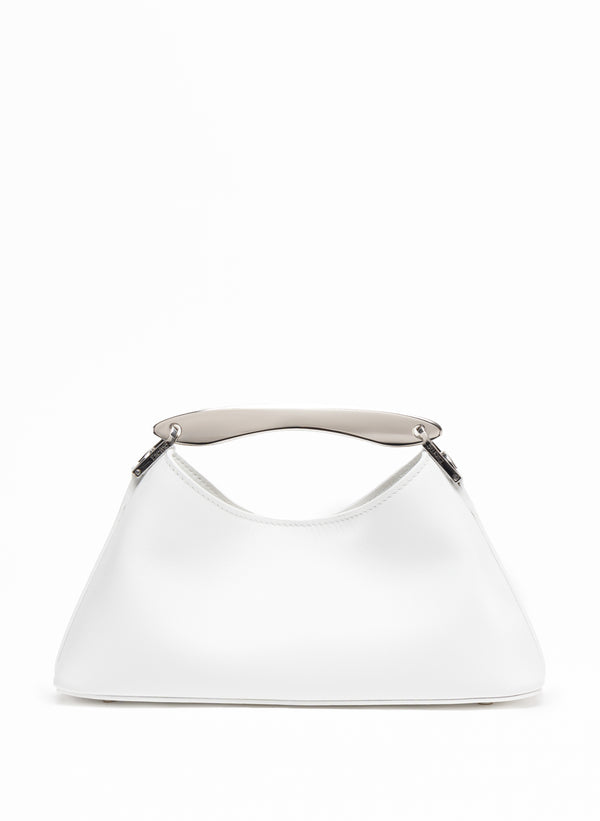 elleme Mini Boomerang Leather White - Silver