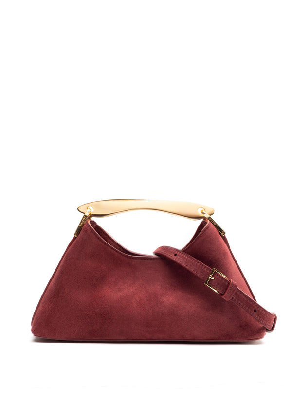 Elleme Mini Boomerang Suede Burgundy