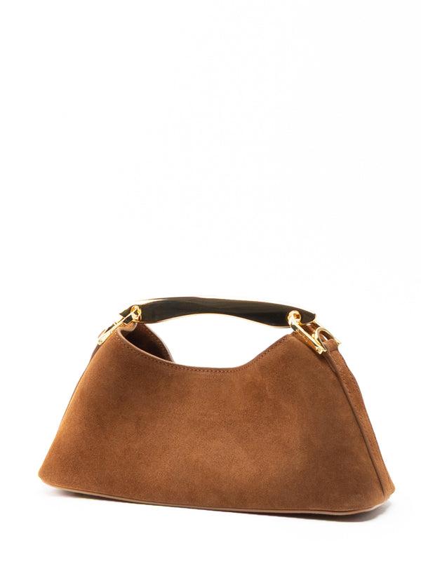 Elleme Mini Boomerang Suede Cognac