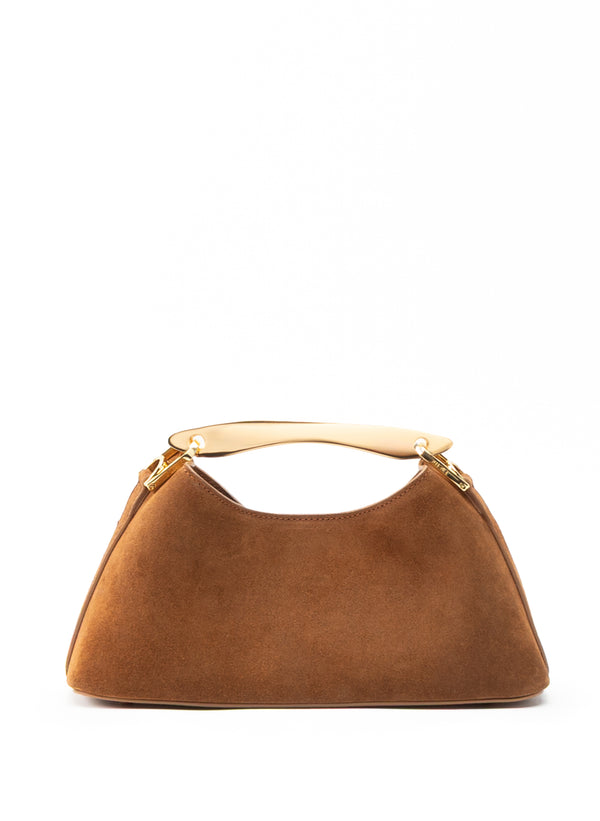 elleme Mini Boomerang Suede Cognac