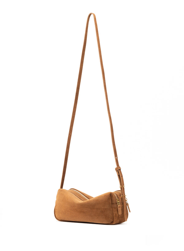 Elleme Mini Trousse Suede Cognac