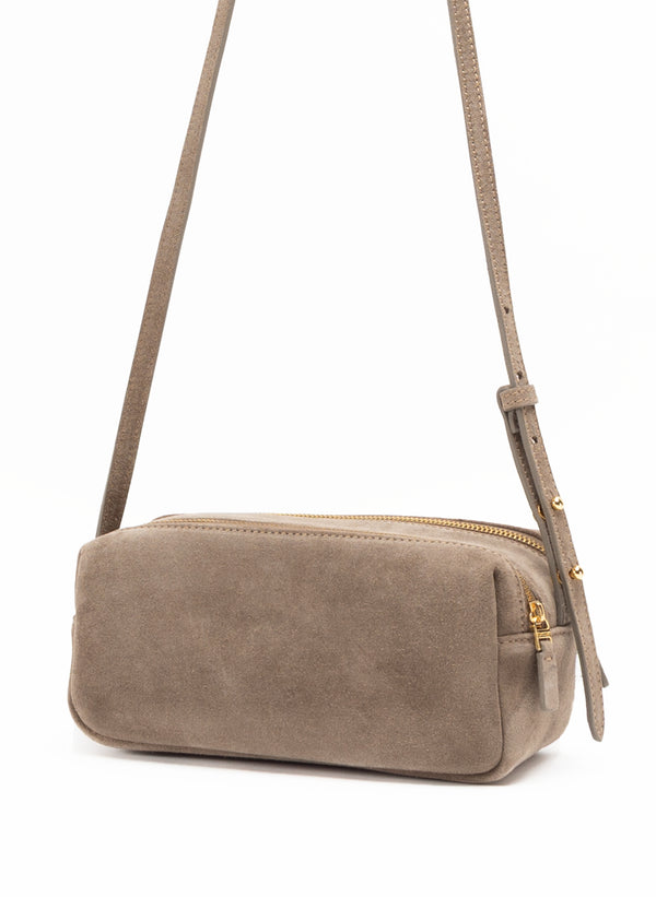 Elleme Mini Trousse Suede Taupe