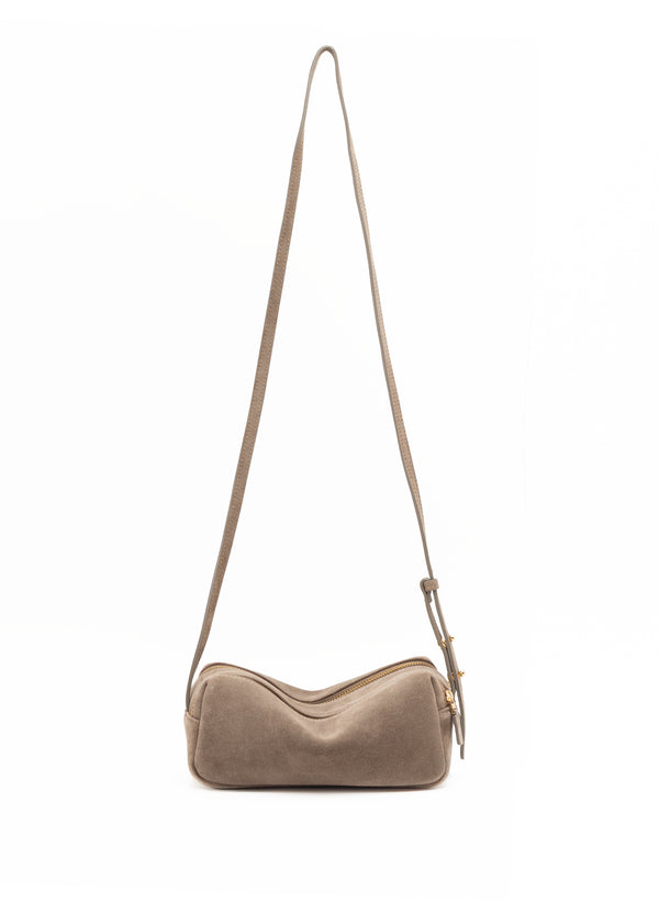 elleme Mini Trousse Suede Taupe