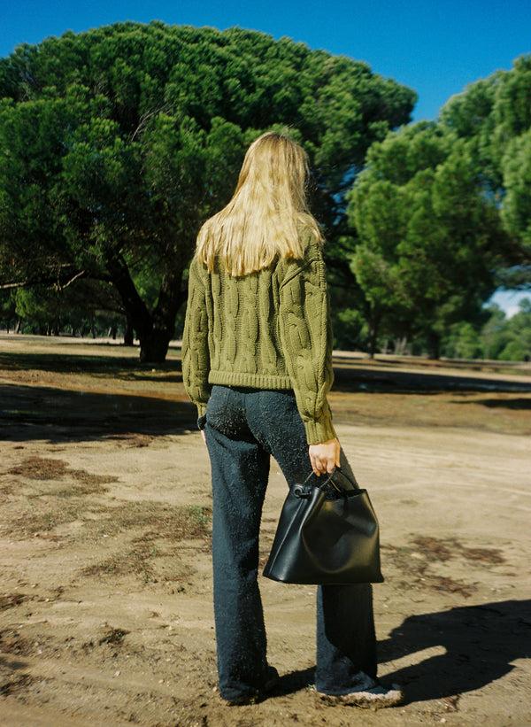 Elleme New Vosges Pebbled Leather Black