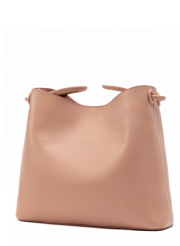 Elleme New Vosges Pebbled Leather Dust Pink