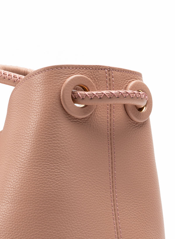 Elleme New Vosges Pebbled Leather Dust Pink