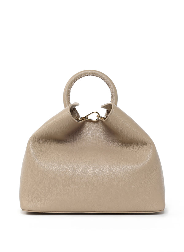 elleme Raisin Pebbled Leather Taupe