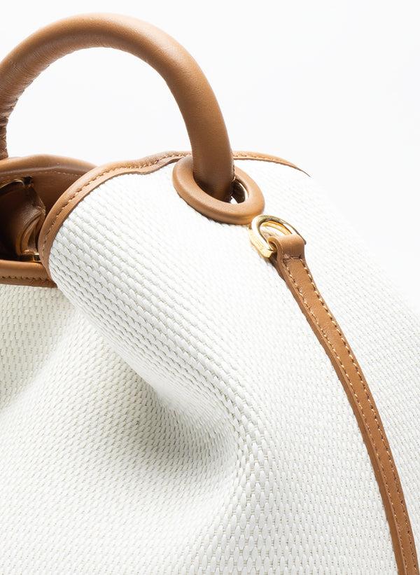 Elleme Raisin Raffia White/Caramel