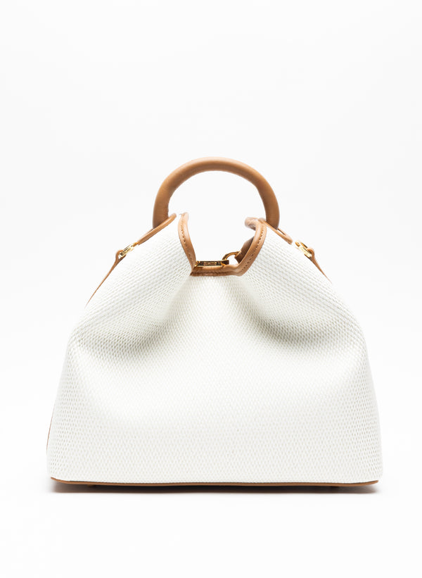 elleme Raisin Raffia White/Caramel