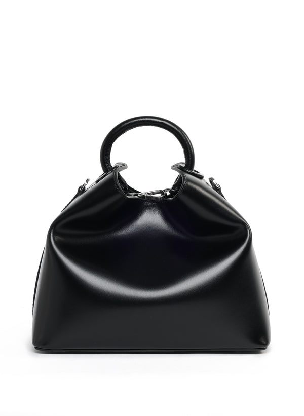 elleme Raisin Semi Patent Leather Black