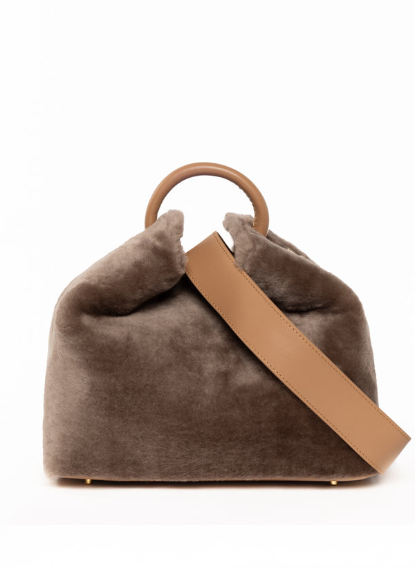 Elleme Raisin Shearling Montone Taupe