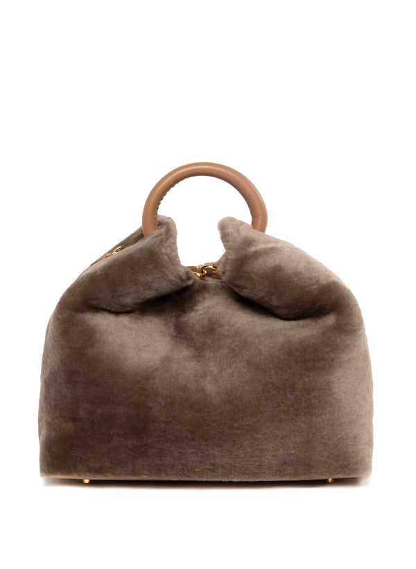 elleme Raisin Shearling Montone Taupe