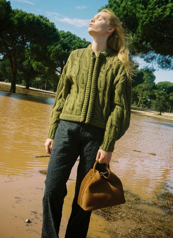 Elleme Raisin Suede Cognac