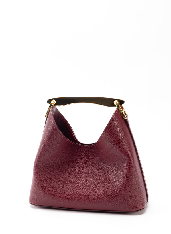 Elleme Small Boomerang Caviar Leather Burgundy