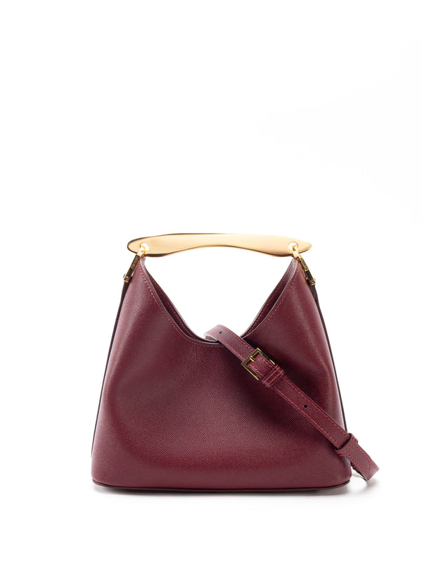 Elleme Small Boomerang Caviar Leather Burgundy