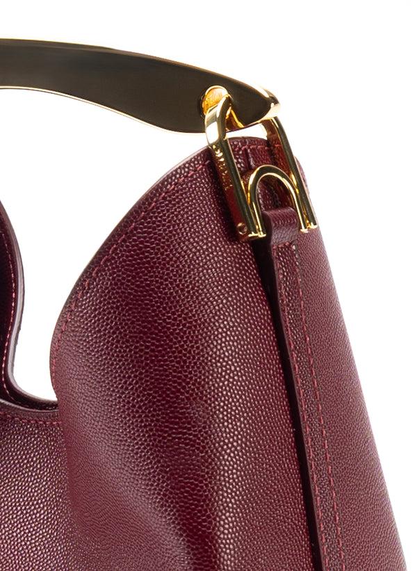 Elleme Small Boomerang Caviar Leather Burgundy