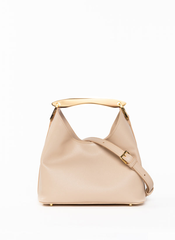 Elleme Small Boomerang Caviar Leather Nude