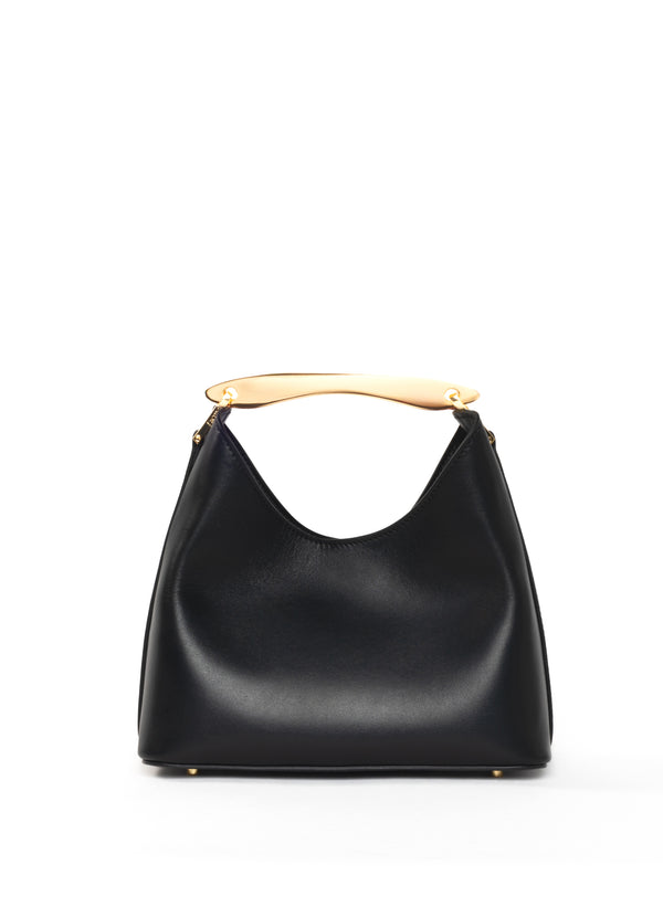 elleme Small Boomerang Leather Black - Gold