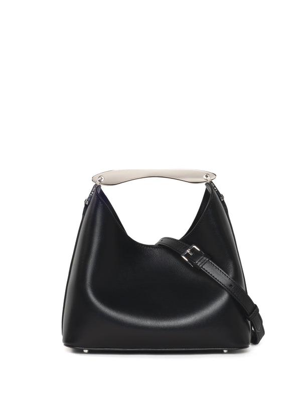 Elleme Small Boomerang Leather Black - Silver