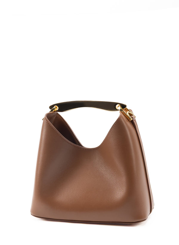 Elleme Small Boomerang Leather Cognac