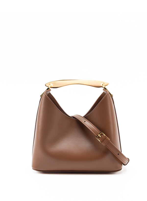 Elleme Small Boomerang Leather Cognac