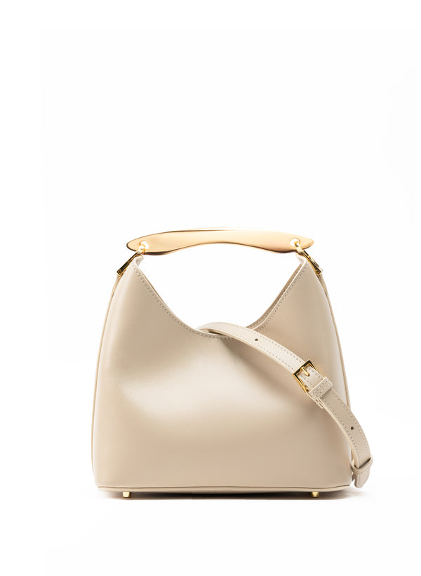 Elleme Small Boomerang Leather Sesame