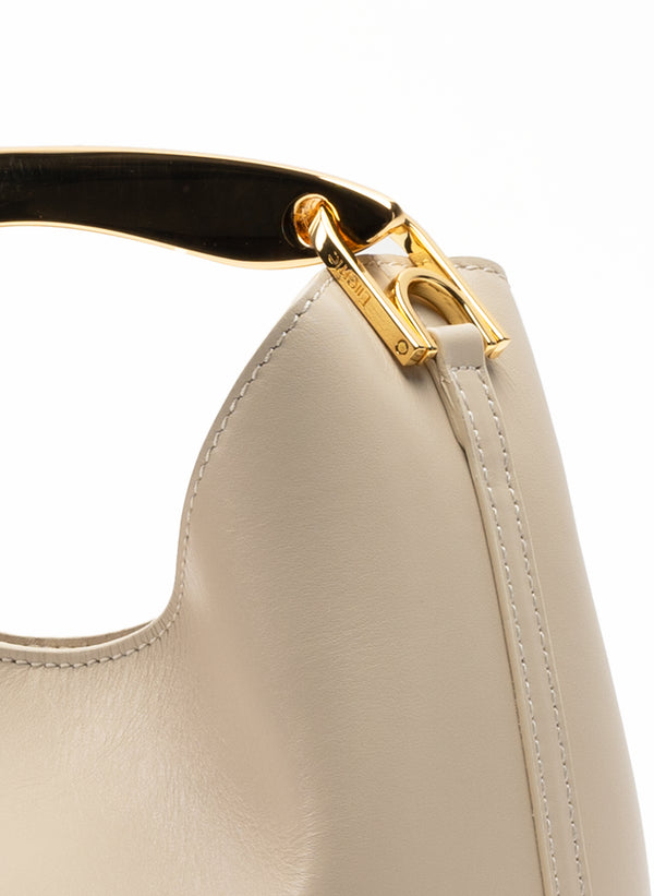 Elleme Small Boomerang Leather Sesame