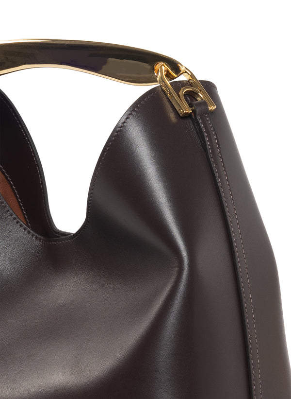 Elleme Small Boomerang Leather Tabacco