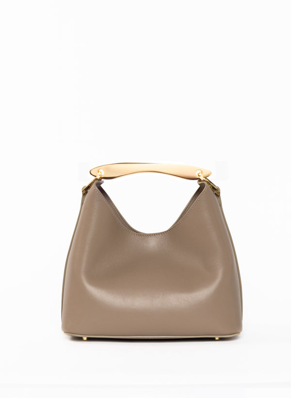 elleme Small Boomerang Leather Taupe