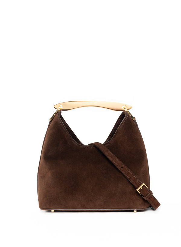 Elleme Small Boomerang Suede Brownie