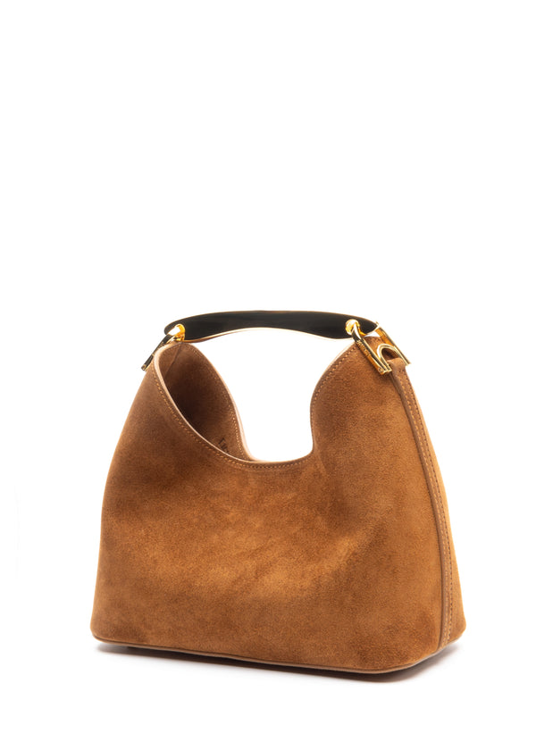 Elleme Small Boomerang Suede Cognac