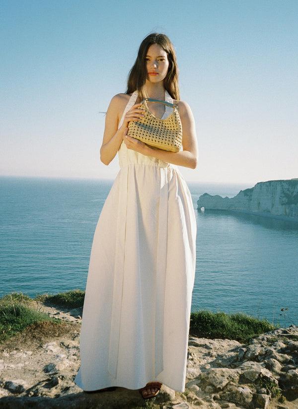 Elleme Small Boomerang Woven Leather Butter