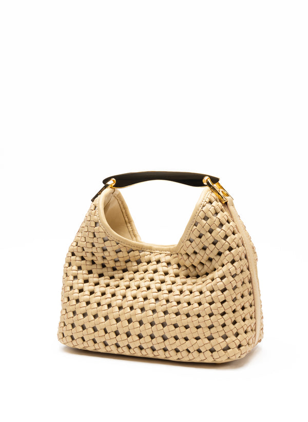 Elleme Small Boomerang Woven Leather Butter