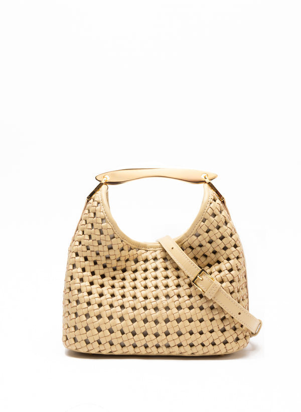 Elleme Small Boomerang Woven Leather Butter