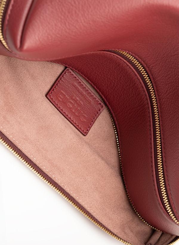 Elleme Trousse Chain Leather Burgundy
