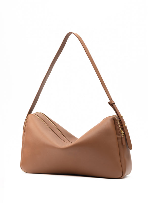 Elleme Trousse Large Leather Cognac