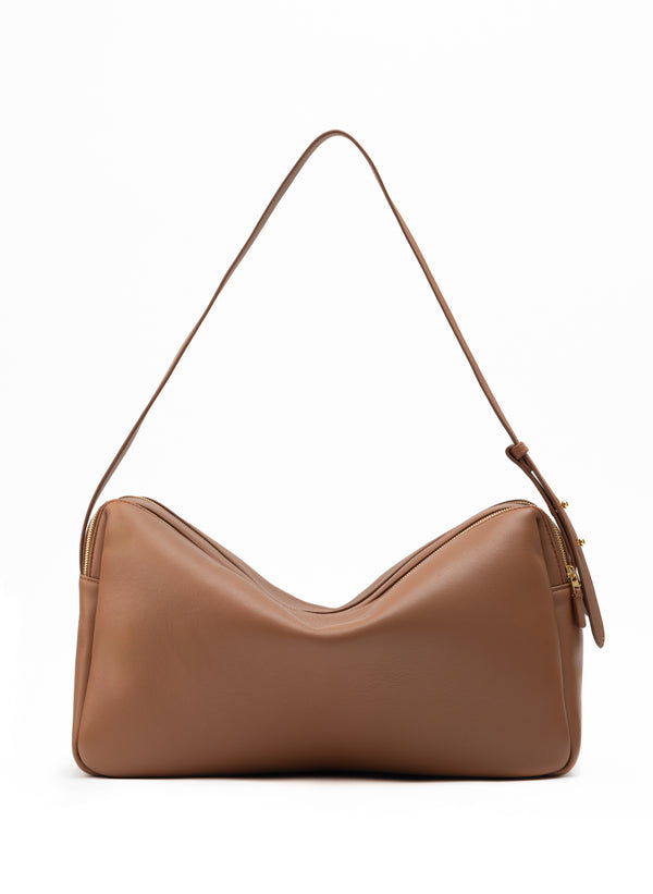 elleme Trousse Large Leather Cognac