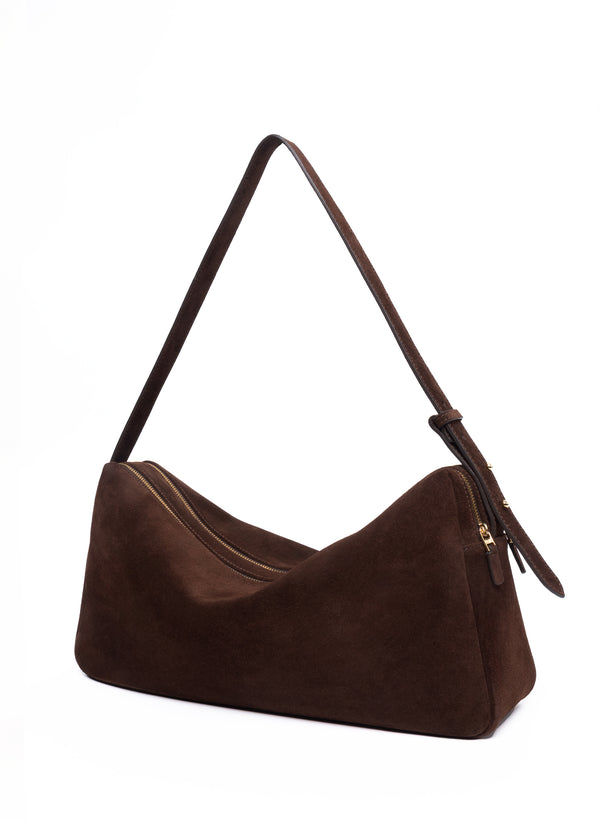 Elleme Trousse Large Suede Brownie